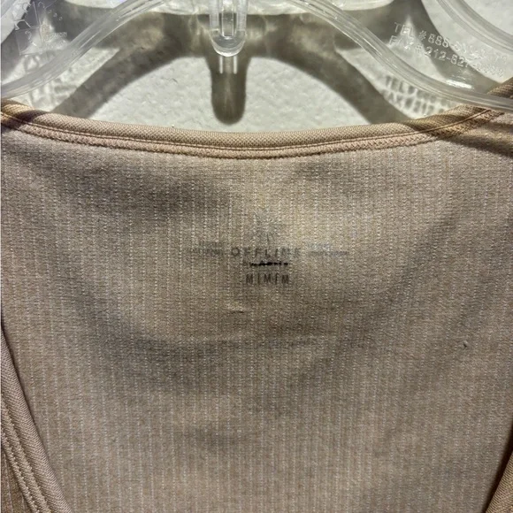 Offline Beige Ribbed Top - Picture 2 of 3